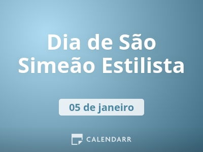 Dia de São Simeão Estilista