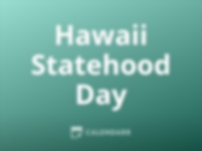 Hawaii Statehood Day