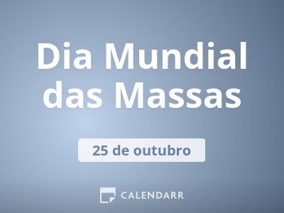 Dia Mundial das Massas
