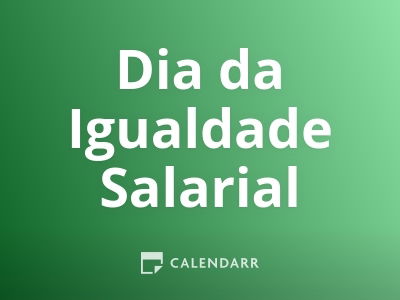 Dia da Igualdade Salarial