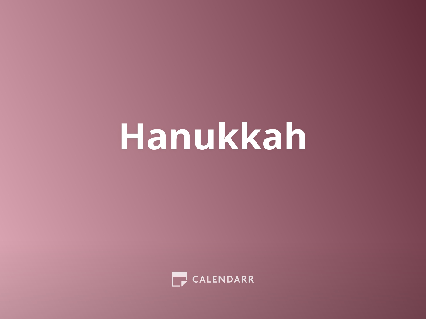 Hanukkah 2024 (de 25 de dezembro a 2 de janeiro) Calendarr