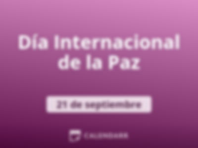 Día Internacional de la Paz