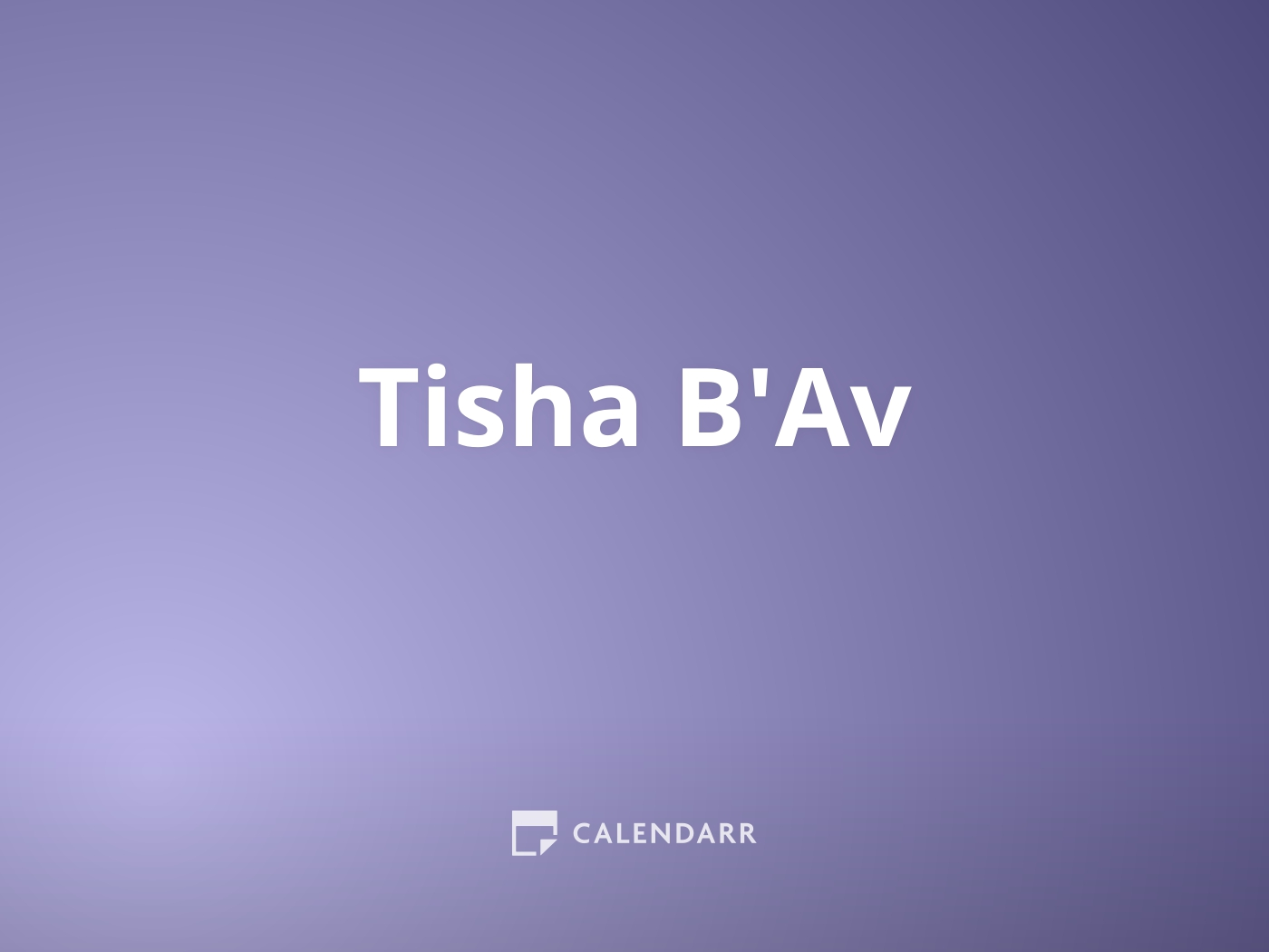 Tisha B'Av 2024 Trix Alameda