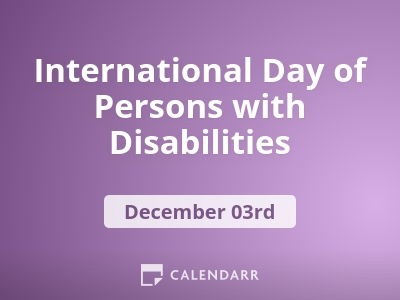 International Day of Persons with Disabilities