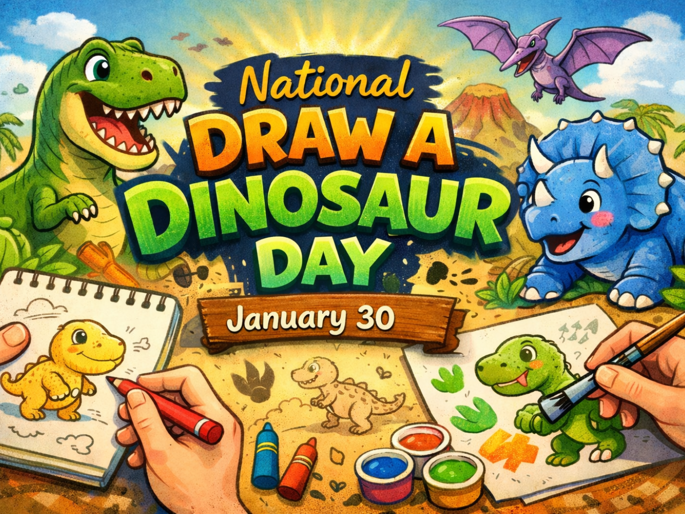 National Draw A Dinosaur Day