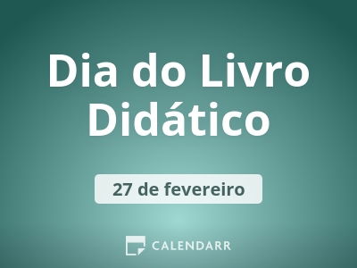 Dia do Livro Didático