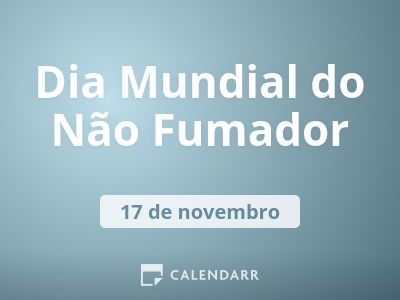 Dia Mundial do Não Fumador