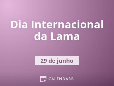 Dia Internacional da Lama