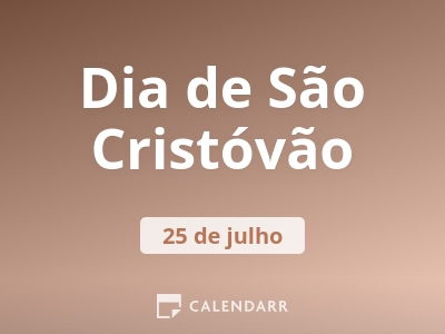 Dia de São Cristóvão