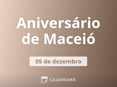 Aniversário de Maceió