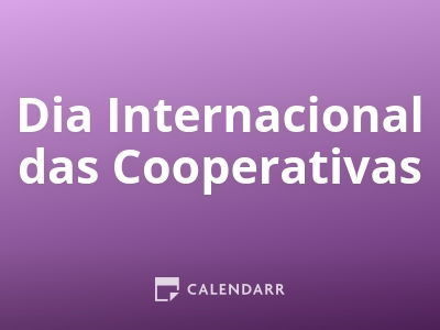 Dia Internacional das Cooperativas
