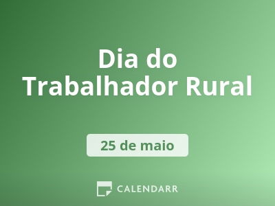 Dia do Trabalhador Rural