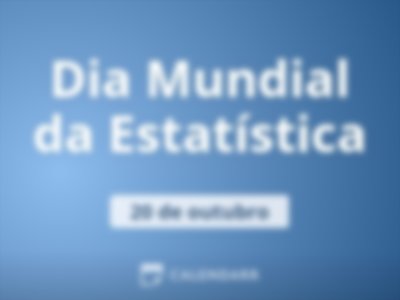 Dia Mundial da Estatística