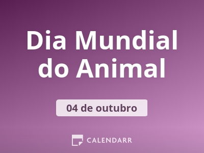 Dia Mundial do Animal