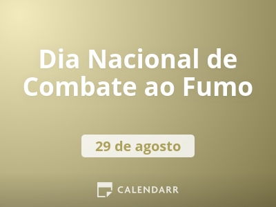 Dia Nacional de Combate ao Fumo