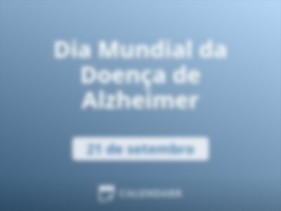 Dia Mundial da Doença de Alzheimer