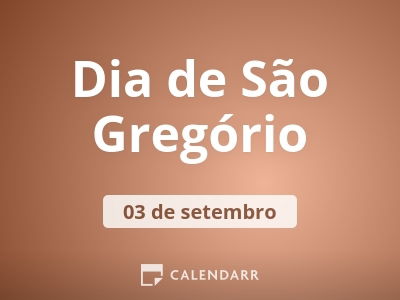 Dia de São Gregório
