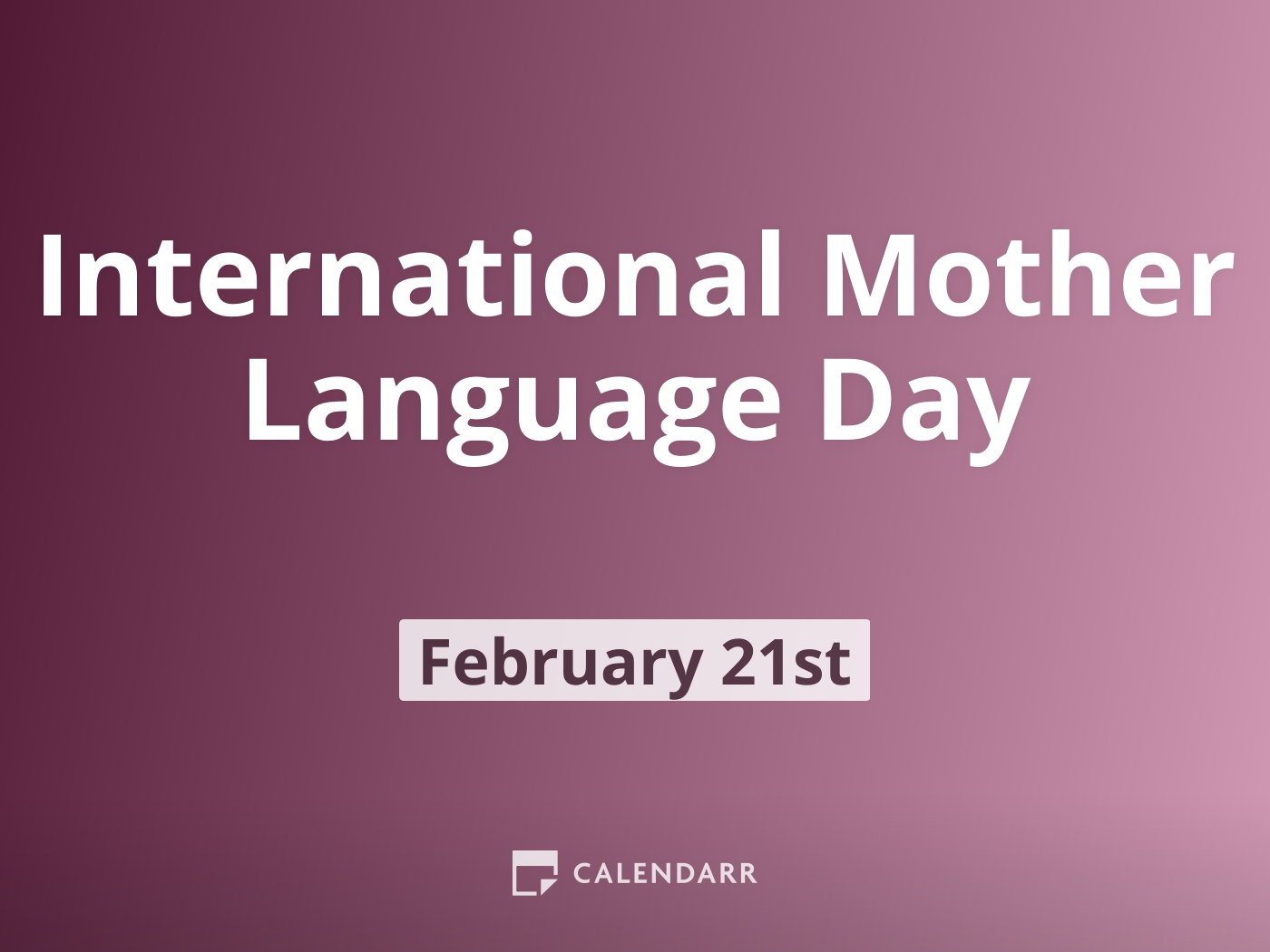 International Mother Language Day 