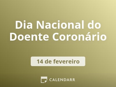 Dia Nacional do Doente Coronário