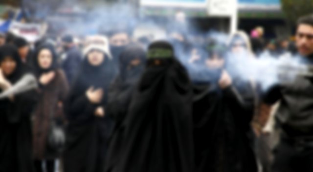 Muslim Women wearing black on Muharram