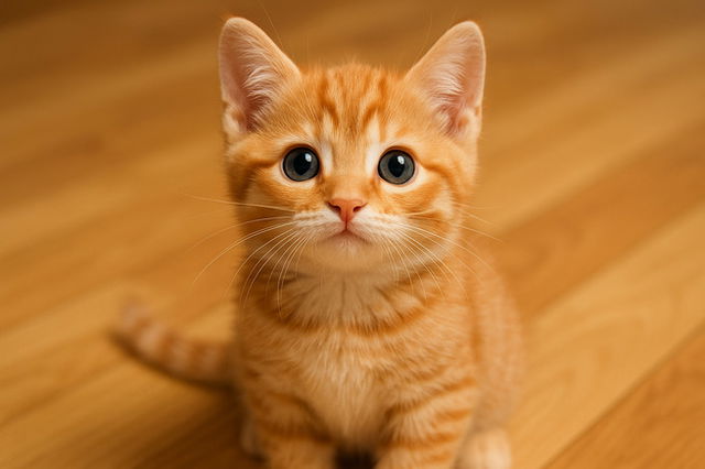 adorable picture of an orange cat