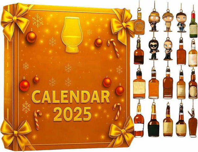 24Pc Whiskey & Bourbon Themed Countdown Calendar