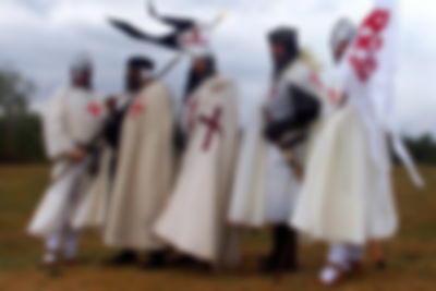 Men enacting Knights Templar