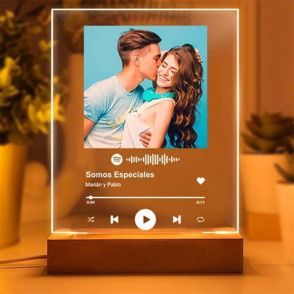 Lámpara Placa Spotify Personalizada