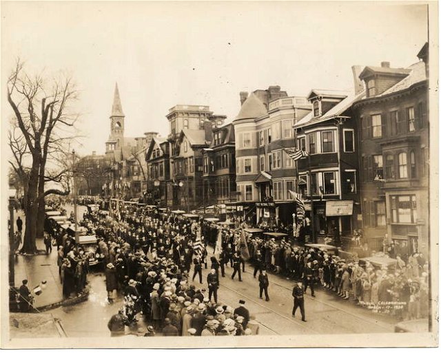 Image of Evacuation Day Parade, March 17, 1930