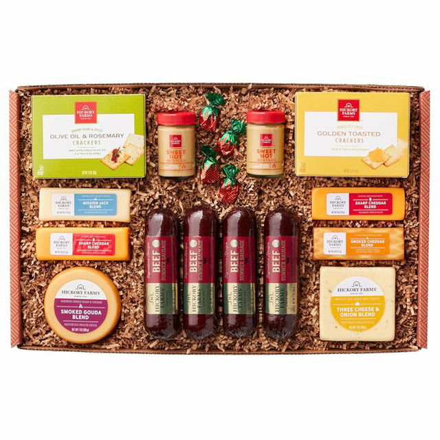 Hickory Farms Signature Beef Meat and Cheese Gift Basket