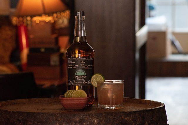 An image of a bottle of Casamigos Tequila