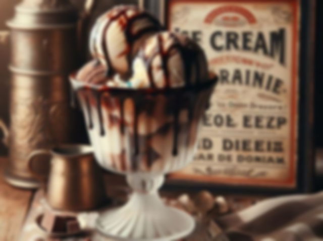 ancient ice-cream sundae