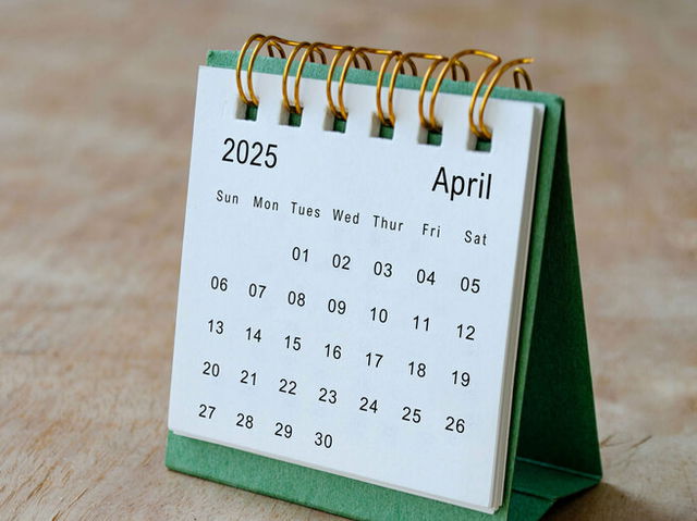 April 2025 calendar