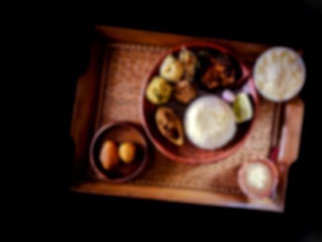 Traditional Bengali Thali on Poila Baisakh or New Year