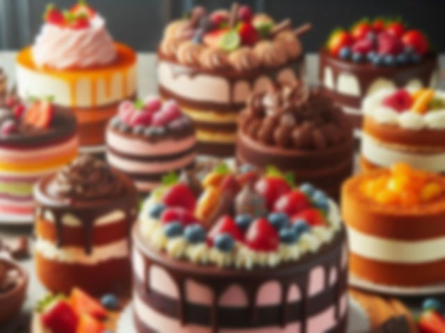 AI generated image of cakes