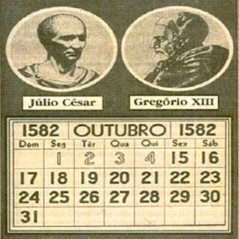 Calendário de transição de calendário juliano para gregoriano