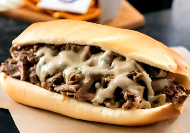 image of a cheesesteak