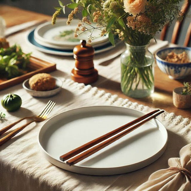 a pair of chopsticks on a bowl