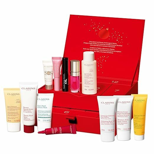Clarins 12 Days of Beauty Favorites | 12-Piece Advent Calendar | Limited Edition | $212 Value