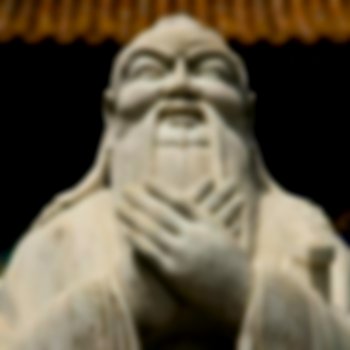 Concrete Statue of Confucius