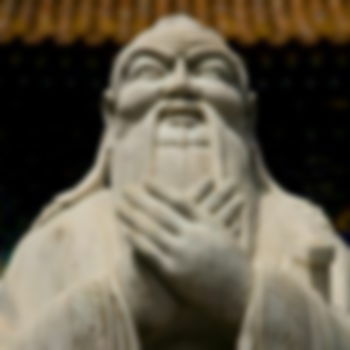 Concrete Statue of Confucius