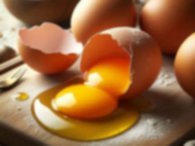 image of a brown cracked egg