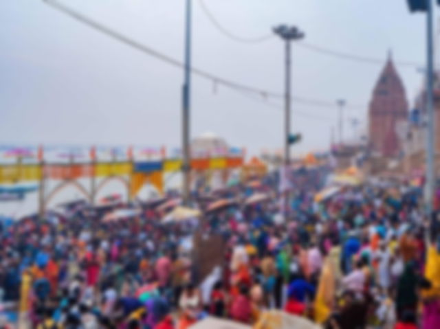 People gathered near banks of Holy River Ganga to celebrate ‘Dev Deepawali’ hindu religion festival.