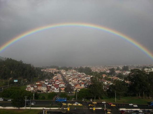 Día lluvioso en la ciudad de Cuenca (Ecuador)