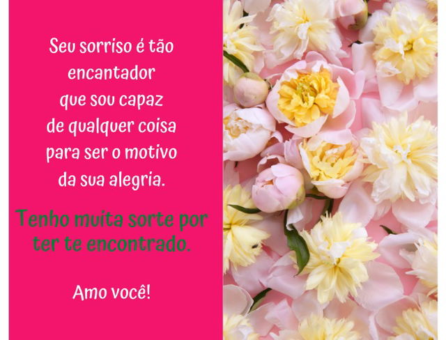 Declaração de amor para o dia dos namorados