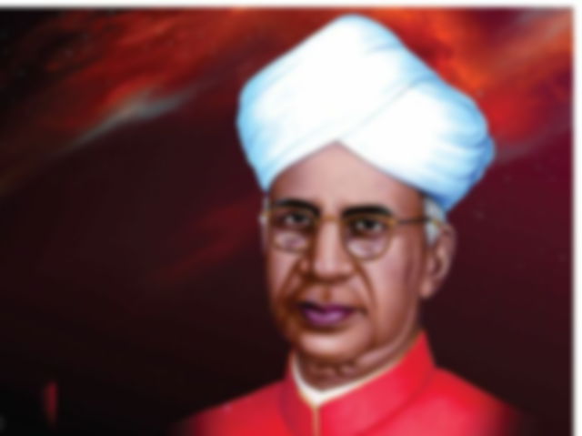 A potrait of Dr Sarvepalli Radhakrishnan