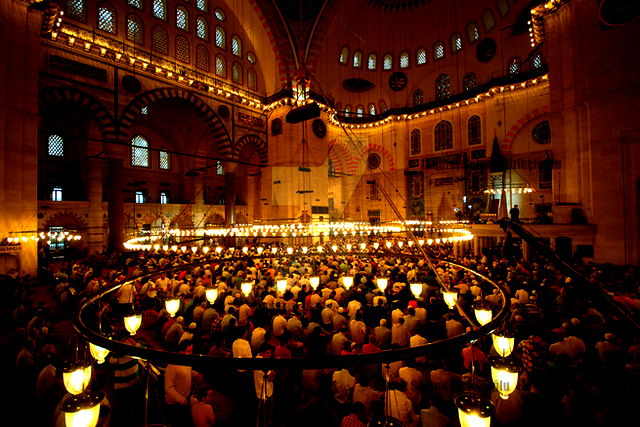 Eid al-Fitr observed in a mosque