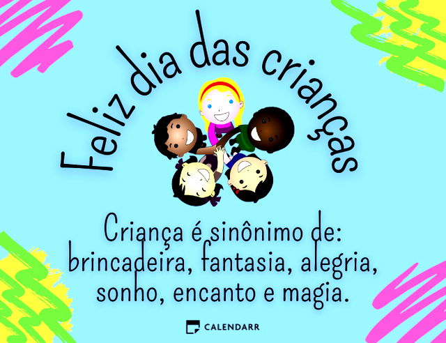 Feliz dia das criancinhas