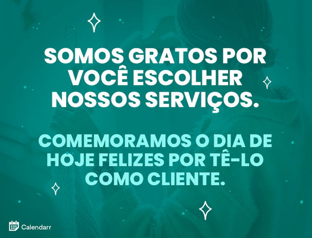 Feliz dia do cliente