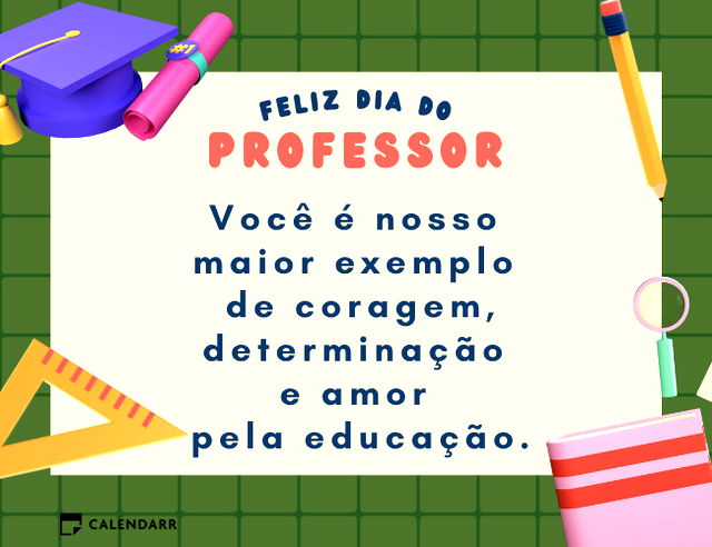 Feliz dia do professor